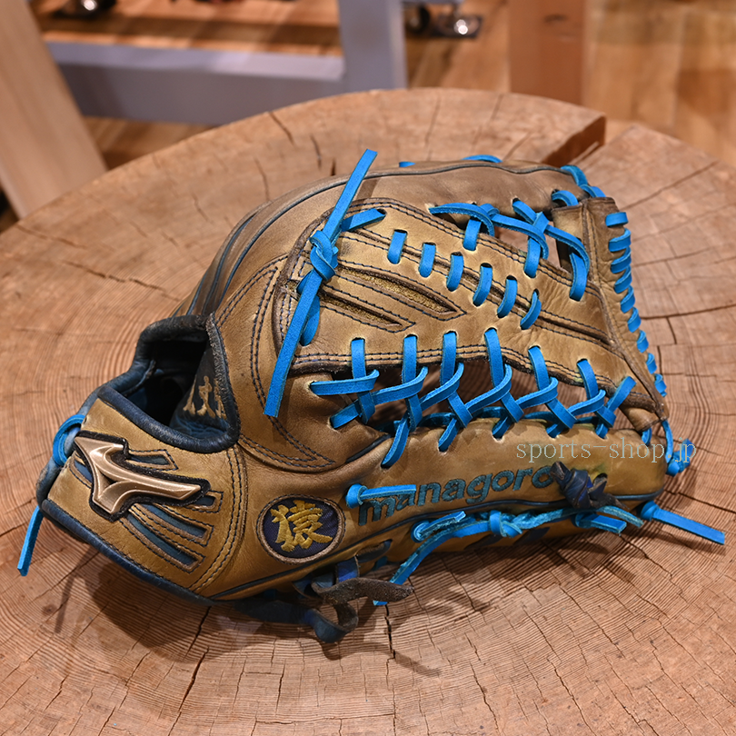 ミズノ グローバルエリート オーダー 外野手用 革紐 グリス 交換