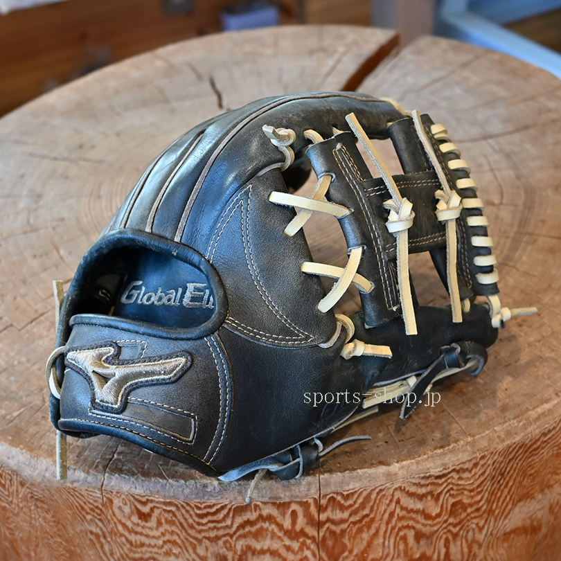 ミズノ グローバルエリート 硬式用 内野手用 グラブ 革紐 全交換