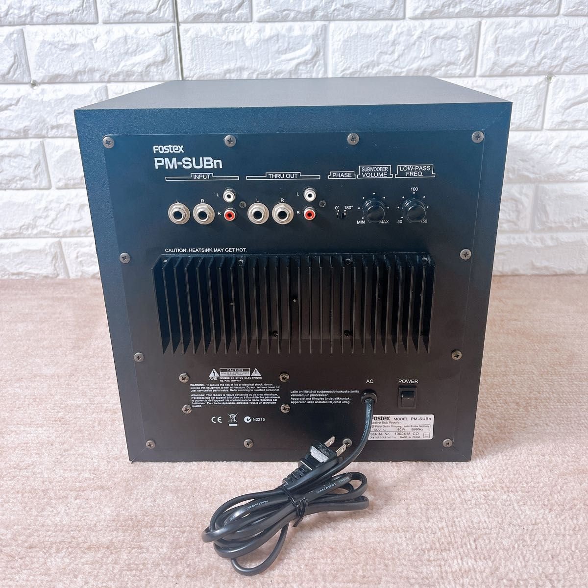 FOSTEX フォステクス PM-SUBn アクティブ サブウーファー 大人気