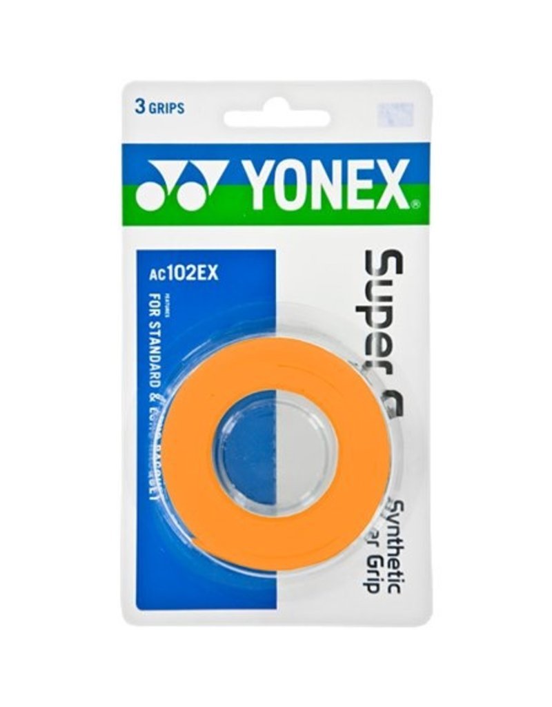YONEX SUPER GRAP 3 PACK ORANGE - RnJ Sports