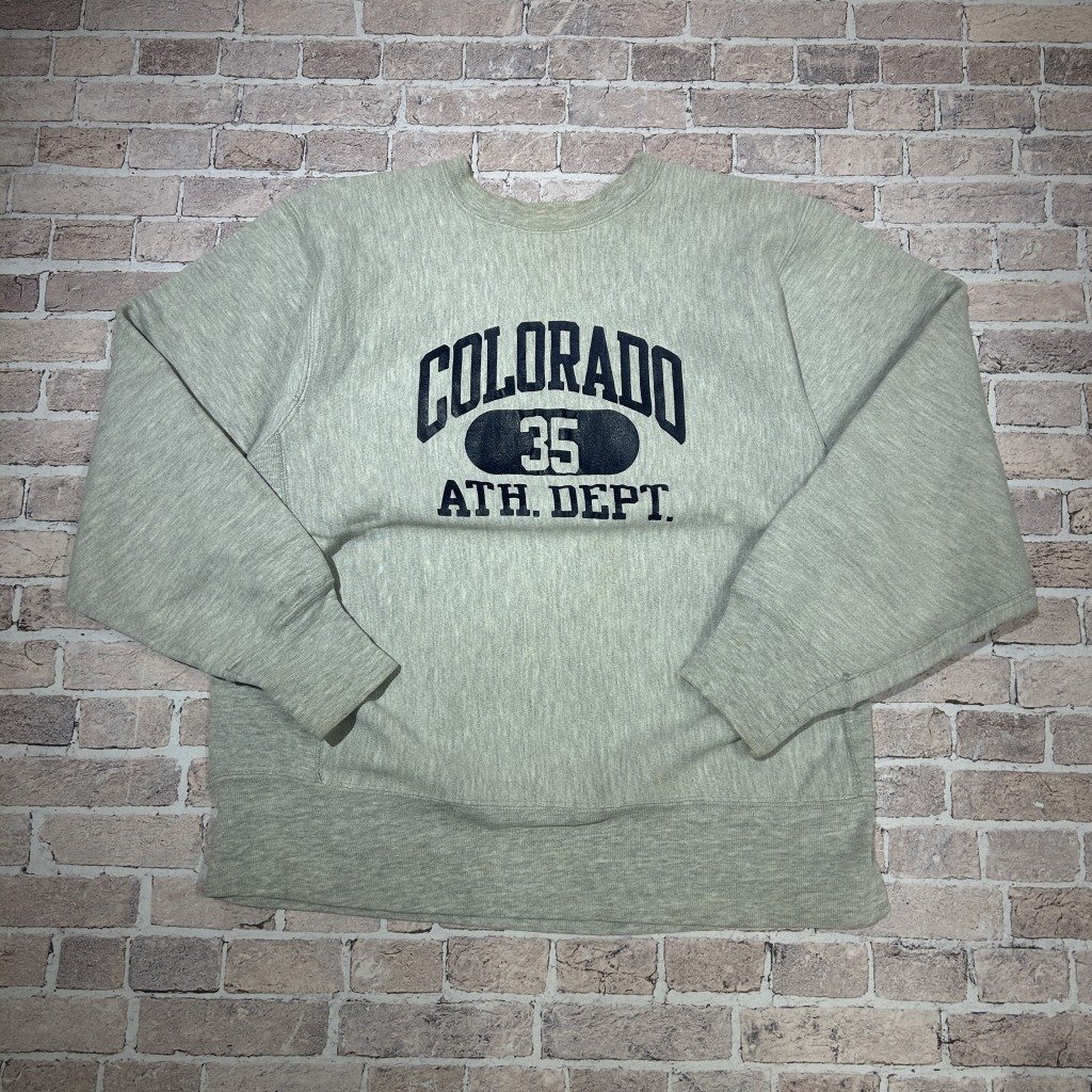 CHAMPION REVERSE WEAVE COLORADO SWEAT SHIRT 80S 「三段プリント