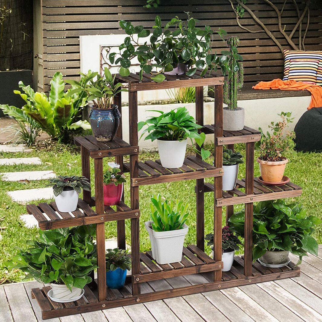 H.W.F PLANTER STAND”HIGH“ Heavy Duty Wide XL Large Plant Stand