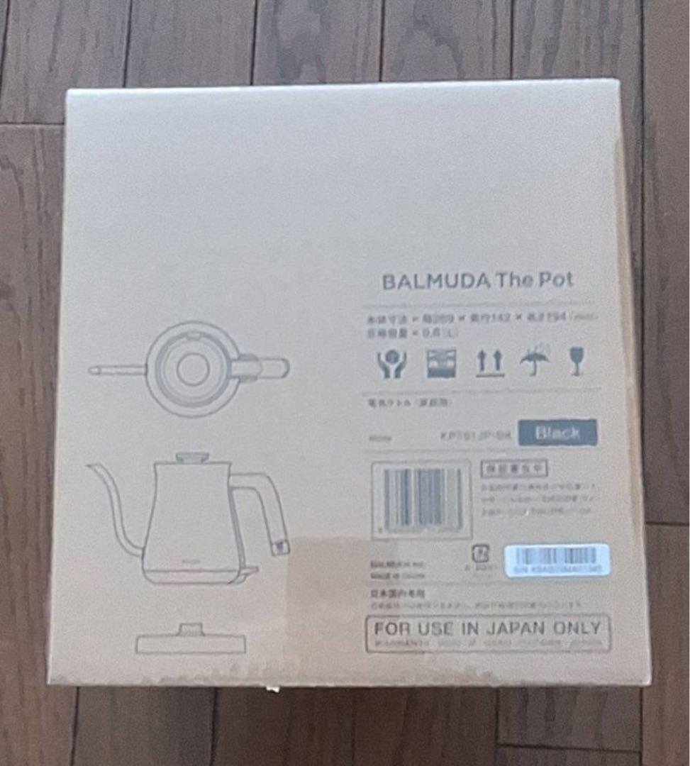バルミューダ　KPT01JP-BK 電気ケトル BALMUDA The Pot（バルミューダ ザ・ポット） ブラック