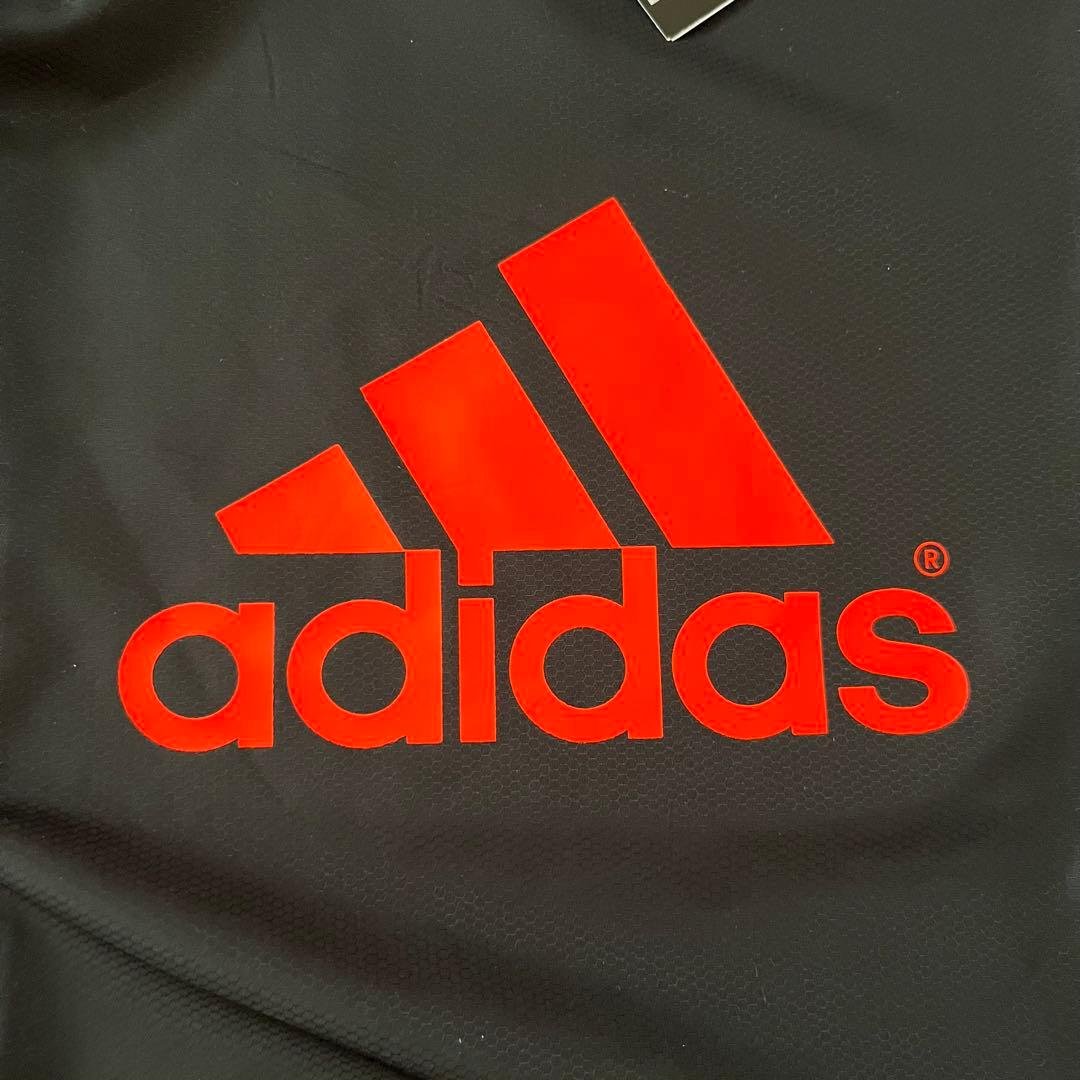 新品未使用タグ付き アディダス裏メッシュ付きピステ上 XOサイズ 黒