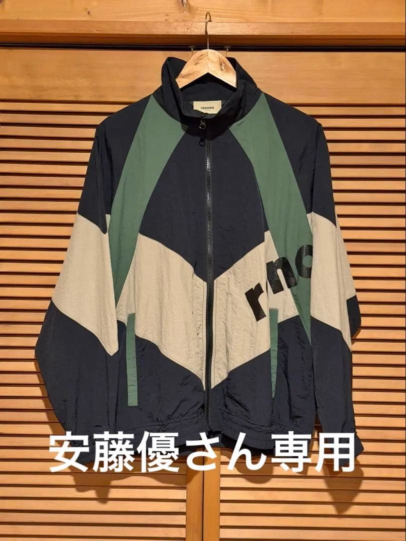 renoma golf レノマゴルフ　ナイロンジャケット　Mサイズ renoma GOLF（レノマゴルフ）の「NYLON VNECK LOGO JACKET（ナイロン