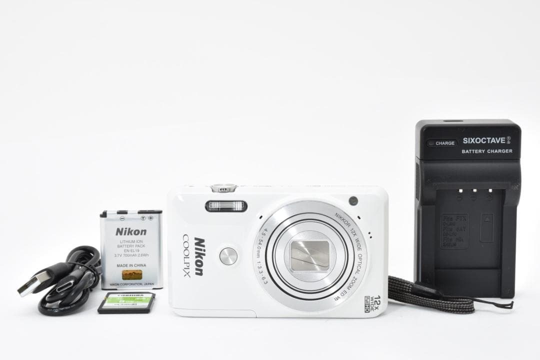 お値下げ歓迎・美品 Nikon COOLPIX S6900 ホワイト 1574 Amazon.com : Nikon COOLPIX S6900 16MP Digital Camera with 12x Zoom
