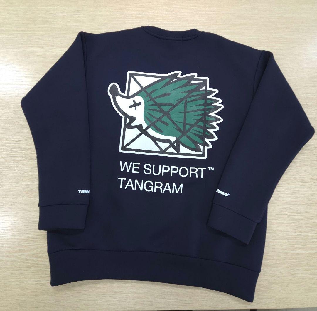 95. TANGRAM×CLUBHAUS トレーナー CLUBHAUS × TANGRAM DICE AIR MOCKNECK TEE BLACK TGA-MT143