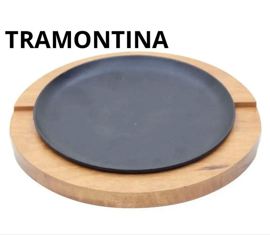 TRAMONTINA(トラモンティーナ) シェラスコ　丸ステーキ鉄板セット トラディショナル ステーキナイフ＆フォーク12点セット シュラスコ