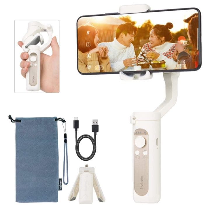 ジンバル　スマホ　スマホジンバル　vlog ジンバル スマホ スマホジンバル vlog スマホにつけるだけ！プロみたい