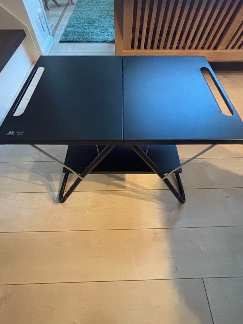 TAKIBI myテーブル　ブラック　ステンレストレー1ユニットブラック TAKIBI Myテーブル| スノーピーク(Snow Peak)