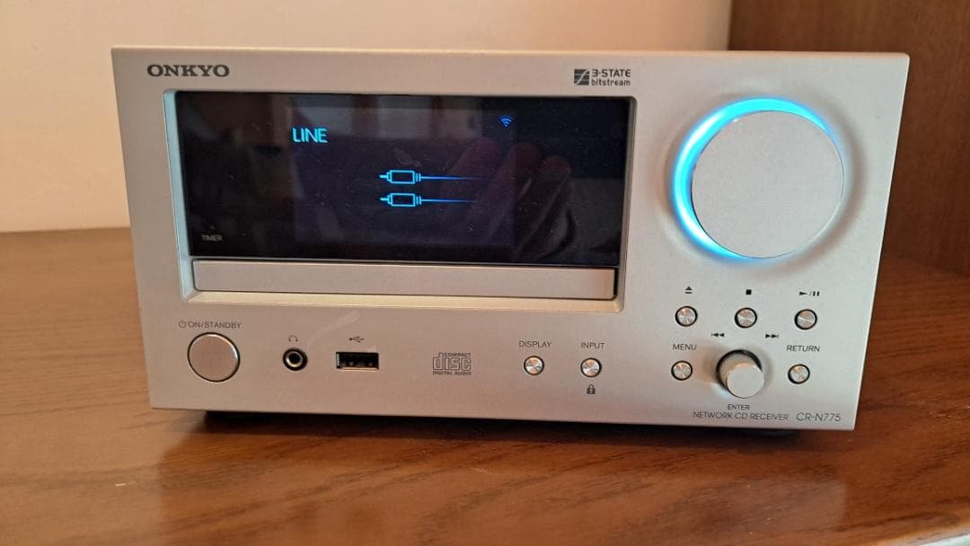 ONKYO ミニコンポ CR-N775　ネットワークシルバー　CD ネットワークCDレシーバー シルバー CR-N775S [ワイドFM対応