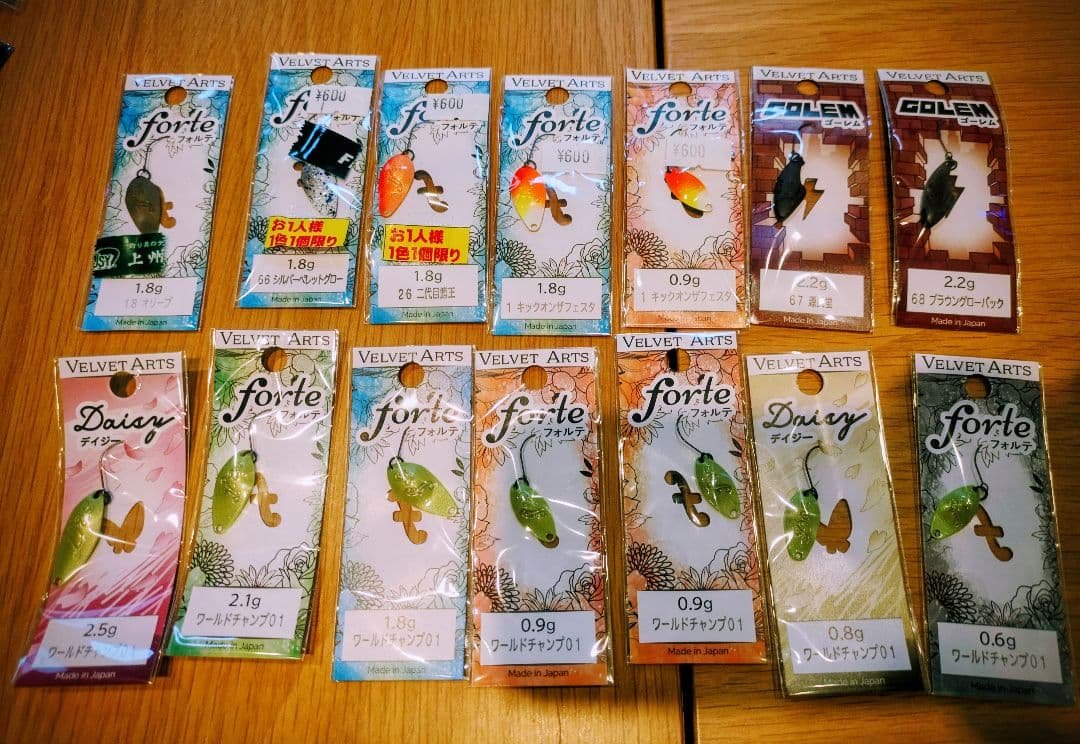 VELVET ARTS スプーンルアーセット 釣り具 ルアー スプーンルアー 2.5g マイクロスプーン ルアーセット